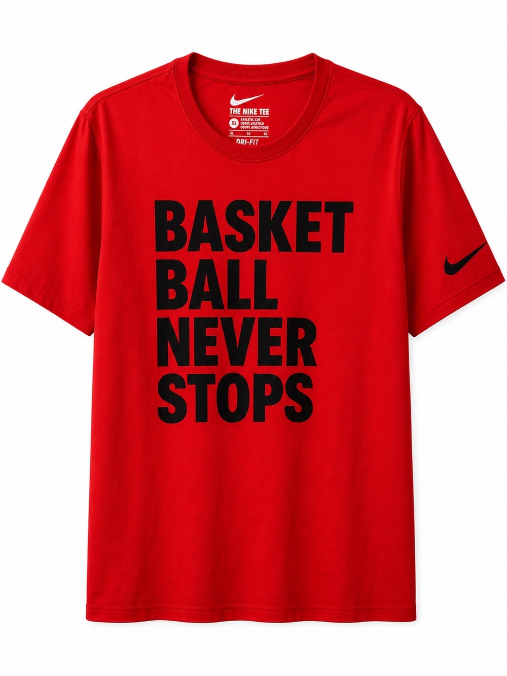 Nike “Basketball Never Stops” Dri-FIT Tee ❤️🏀 Sz XL